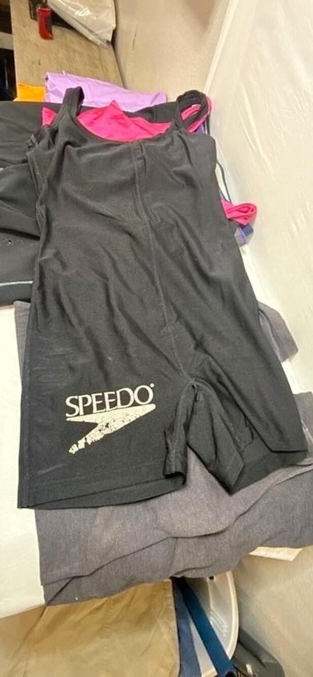 Lot of 9 Womens Large L Gym Shorts Vintage Speedo Unitard Bodysuit Swimsuit
